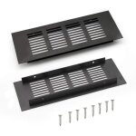 2 pi�ces grille d'a�ration en aluminium � encastrer, grille de ventilation 200 mm angulaire pour la ventilatio ...