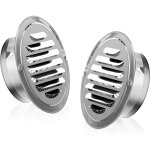 2 pices grille aeration exterieur ronde grille inox 100 mm grille de protection avec filet anti - insectes ...