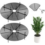 2 pi�ces grille protection plante chat 30 cm, protection pot de fleur ronde, protege plante bebe, cache ...