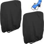 2 pi�ces housse de protection pour chaise longue pliante, oxford coupe - vent anti - uv imperm�able housses ...