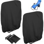 2 pi�ces housse de protection pour chaise longue pliante, oxford coupe - vent anti - uv imperm�able housses ...