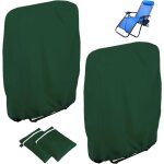 2 pices housse de protection pour chaise longue pliante, oxford coupe - vent anti - uv impermable housses ...