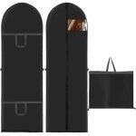 2 pi�ces housses de v�tements longue, housse vetements � suspendre avec fermeture 180�60cm, pliable housse ...
