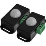 2 pi�ces interrupteur capteur de mouvement pir haute avec minuterie d�tecteur pour �clairage led int�rieur ...