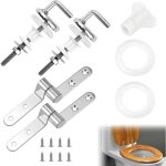 2 pi�ces kit de fixation abattant wc, 20724134 ensemble de fixation pour abattant wc wirquin, charni�re ...