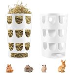 2 pi�ces mangeoire � herbe, mangeoire � foin, mangeoire � foin pour lapin, distributeurs nourriture gamelle ...