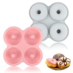[jamais utilis]2 pices moule donuts, 4 cavits moule antiadhsif cake factory, rsistance  la chaleur ...