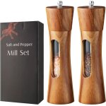 2 pi�ces moulin � poivre, moulin a sel, manuel moulins � �pices, moulins � poivre et sel avec fen�tre ...