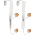 2 pi�ces brancher pat�res blanches cintres muraux crochet mural pat�re murale pour � dos blancs utiles ...