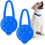 2 pi�ces pendentif lampe de chien lumi�res de chien chat de silicone de 3 modes pour marcher de nuit ...