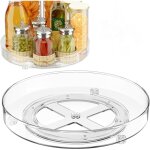2 pièces plateau tournant cuisine rotatif 360°, transparent plastique Étagère lazy susan rangement organisatio ... 2 pièces plateau tournant cuisine rotatif 360°, transparent plastique Étagère lazy susan rangement organisatio ...