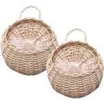 2 pi�ces pot de fleurs � suspendre, paniers suspendus pour pot, panier � plantes suspendu, pot suspendu ...