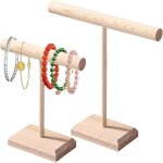 2 pi�ces pr�sentoir � bijoux en bois, presentoir boucle d'oreille, porte bracelet, porte bijoux pour ...