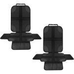 2 pi�ce protection siege voiture enfant et chien, housse antid�rapante universelle avec poches de rangement, ...