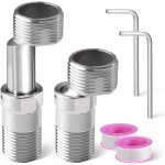 2 pi�ces raccord excentr� mitigeur raccord excentr� adaptateur robinet douche accessoires plomberie robinet ...