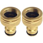 2 pi�ces raccord de robinet pour un d�bit d'eau �l�v� avec filetage de 33. 3 mm (g 1'), 3 / 4 pouce et ...