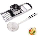 2 pi�ces r�pe � spaetzle en inox, machine � spaetzle, presse � spaetzle, raboteuse � sp�tzle, trancheuse ...