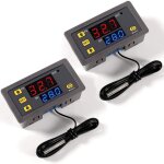 2 pi�ces r�gulateur de temp�rature num�rique w3230 ac 110 v - 220 v, interrupteur de commande de thermostat ...