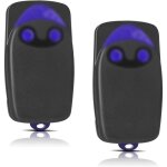 2 pi�ces remplacement pour t�l�commande nice, t�l�commande portail 433, 92mhz 2 canaux, compatible avec ...