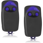 2 pi�ces remplacement pour t�l�commande nice, t�l�commande portail 433, 92mhz 2 canaux, compatible avec ...