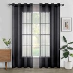 Jn. songs - 2 pice rideau voilage semi - transparent en effet lin dcorations fentre de salon moderne ...