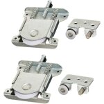 2 pi�ces roulette porte coulissante placard, pi�ces de porte coulissantes pour porte de garde - robe, ...