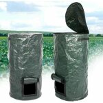 2 pi�ces sacs de compost - bacs de compost de pe de fermentation organique �cologique, sacs pour d�chets ...