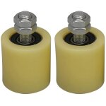 2 pièces séries 48x50mm jaune argent nylon acier plat roulement à rouleaux roue de guidage 6201 m12 vis ... 2 pièces séries 48x50mm jaune argent nylon acier plat roulement à rouleaux roue de guidage 6201 m12 vis ...