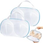 2 pices sous vtements zipps filet de filet lavage, sac de lavage en maille soutien, filet a linge ...