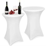 2 pices stretch nappe housse 80 x 110 cm housse mange debout extensible housse pour table haute pour ...