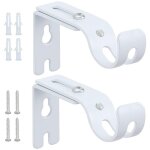 2 pièces support barre rideau supports réglables attache tringle rideau support tringle et 8 accessoires ... 2 pièces support barre rideau supports réglables attache tringle rideau support tringle et 8 accessoires ...