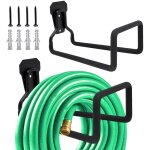 2 pi�ces support de tuyau d'arrosage - enrouleur de tuyau, crochets muraux m�talliques robustes pour ...