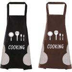 [jamais utilis�]2 pi�ces tablier de cuisine homme femme tablier adulte tablier �tanche et r�sistant � ...