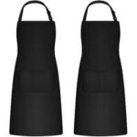 2 pi�ces tabliers de cuisine pour homme femme, tablier de m�nage tabliers porte - outils avec 2 poches ...