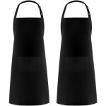 2 pices )tabliers de cuisine pour homme femme, tablier de mnage tabliers porte - outils avec 2 poches ...