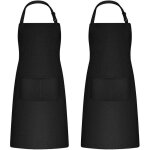 2 pi�ces tabliers de cuisine pour homme femme, tablier de m�nage tabliers porte - outils avec 2 poches ...