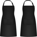 2 pices tabliers de cuisine pour homme femme, tablier de mnage tabliers porte - outils avec 2 poches ...
