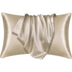 2 pi�ces taie d'oreiller en soie, 74�48cm taie d'oreiller soie, doux taie oreiller, confortable silk ...