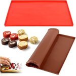 2 pi�ces tapis roulade cuisson?plaque � g�noise silicone?tapis de cuisson suisse?tapis � g�teau roul� ...
