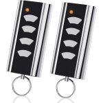 2 pi�ces t�l�commande garage pour normstahl entrematic rcu 433 - 4k, rcu 433 - 2k, ea433 2km, ea433 2ks, ...