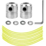 2 pi�ces t�te de d�broussailleuse universelle en aluminium t�te, bordure t�te double fil bobine pour ...