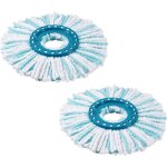 2 pices ttes de rechange compatible avec leifheit clean twist disc mop, balai serpillre franges de ...