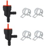 2 pi�ces vanne d'arr�t de carburant � 90 degr�s pour briggs & stratton 698181 494539 697944 - eosnow