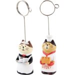 2 pinces photo animaux base table mariage porte - clips m�mo num�ros kawaii