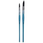 2 pinceaux - mouilleur - aquarelle - imitation petit - gris - n�0 - n�3 - p�b�o