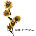 2 piquets de jardin en bois, 5 tournesols et squelette décoratif de crâne, décoration extérieure, décoration ... 2 piquets de jardin en bois, 5 tournesols et squelette décoratif de crâne, décoration extérieure, décoration ...