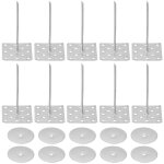 2 pouce perfor� isolant epingles avec ronde rondelles, 50 paquet aluminium isolant clou mur cheville ...