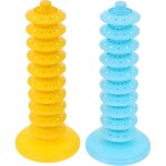2 présentoirs à gâteaux, porte - sucettes, support de table à bonbons pour fêtes - jaune / bleu 2 présentoirs à gâteaux, porte - sucettes, support de table à bonbons pour fêtes - jaune / bleu
