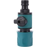 2 raccords rapides pour tuyau d'arrosage de 16 mm avec vanne d'arr�t � 2 voies
