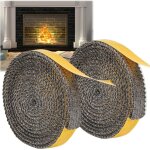 2 rouleaux d'�tanch�it� de chemin�e auto - adh�sive avec cordon plat de porte de po�le � colle double ...